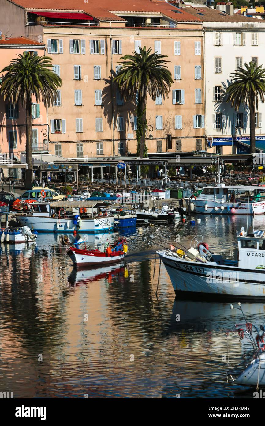 FRANKREICH. SÜDKORSIKA (2A) AJACIO. TINO ROSSI MARINA Stockfoto