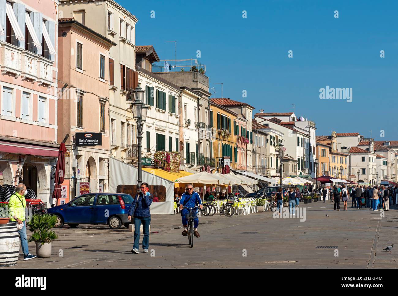 Corso del Popolo, Chioggia, Venedig, Italien Stockfoto