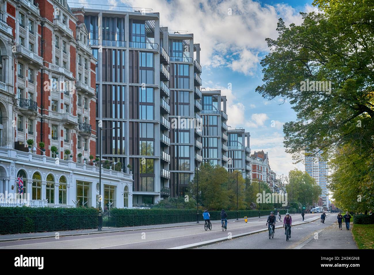 Ein Hyde Park Wohnapartment Knightsbridge, Stockfoto