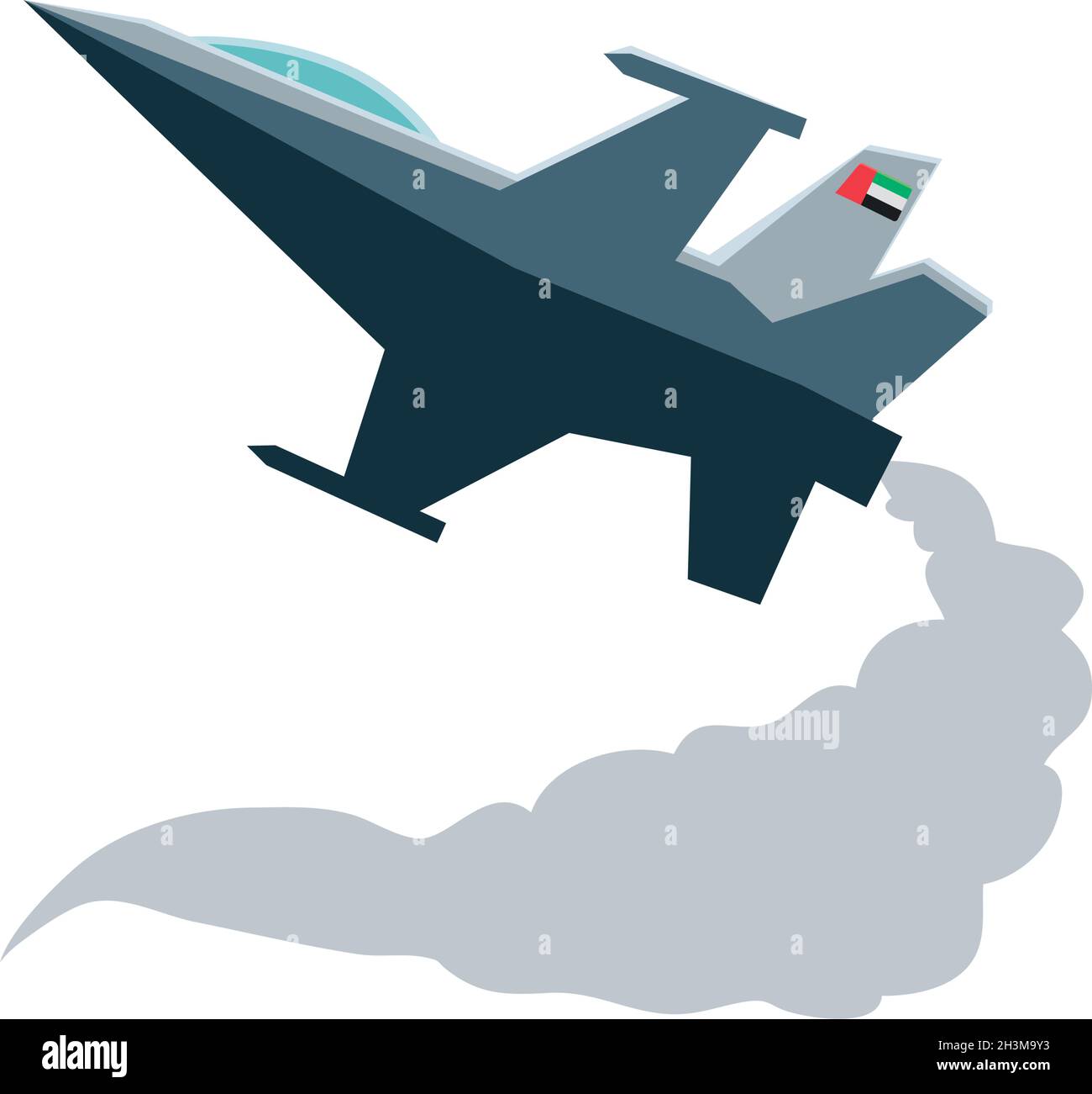 VAE-Force-Flugzeug Stock Vektor