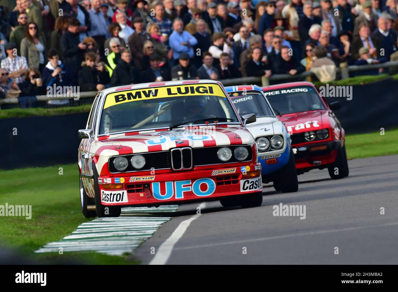 Nick Padmore, BMW 530i, Gerry Marshall Trophy, Gruppe-1-Limousine, die in den Jahren zwischen 1970 und 1982 fuhr, bestehend aus zwei Läufen, einer e Stockfoto