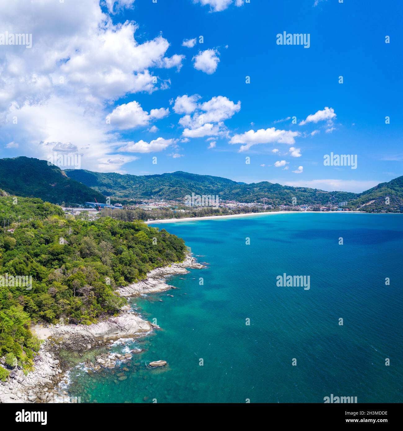 Kamala Beach , beliebtes Touristenziel in Phuket , Thailand Stockfoto