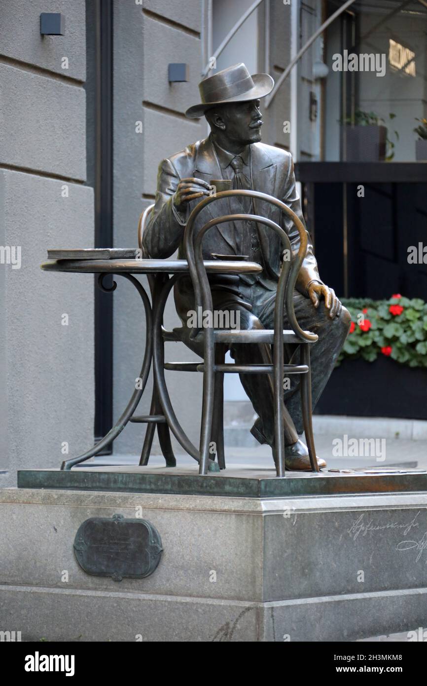 Architekt Horodetsky Denkmal in der Kiew Passage in der Ukraine Stockfoto