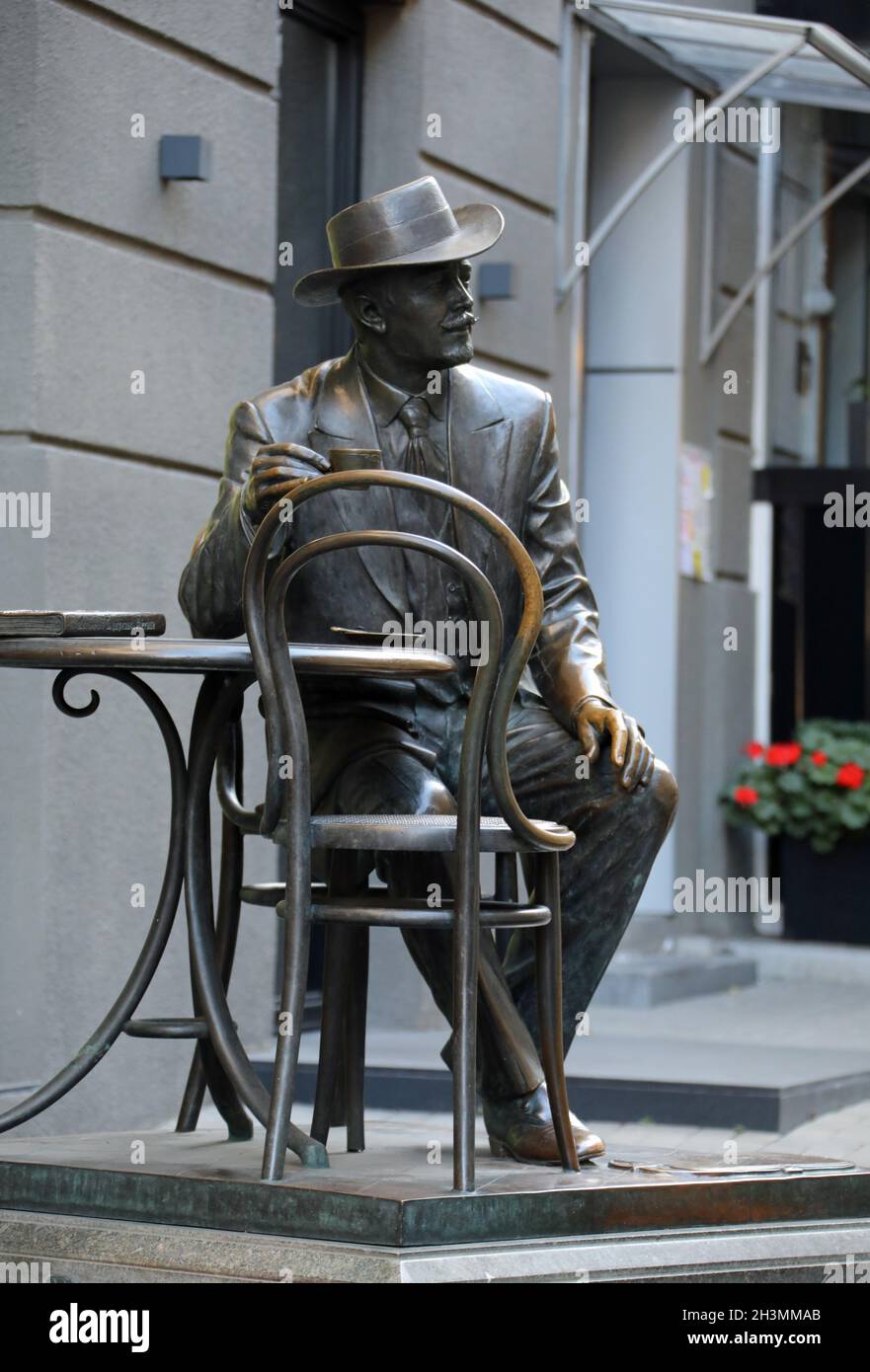 Architekt Horodetsky Denkmal in der Kiew Passage in der Ukraine Stockfoto