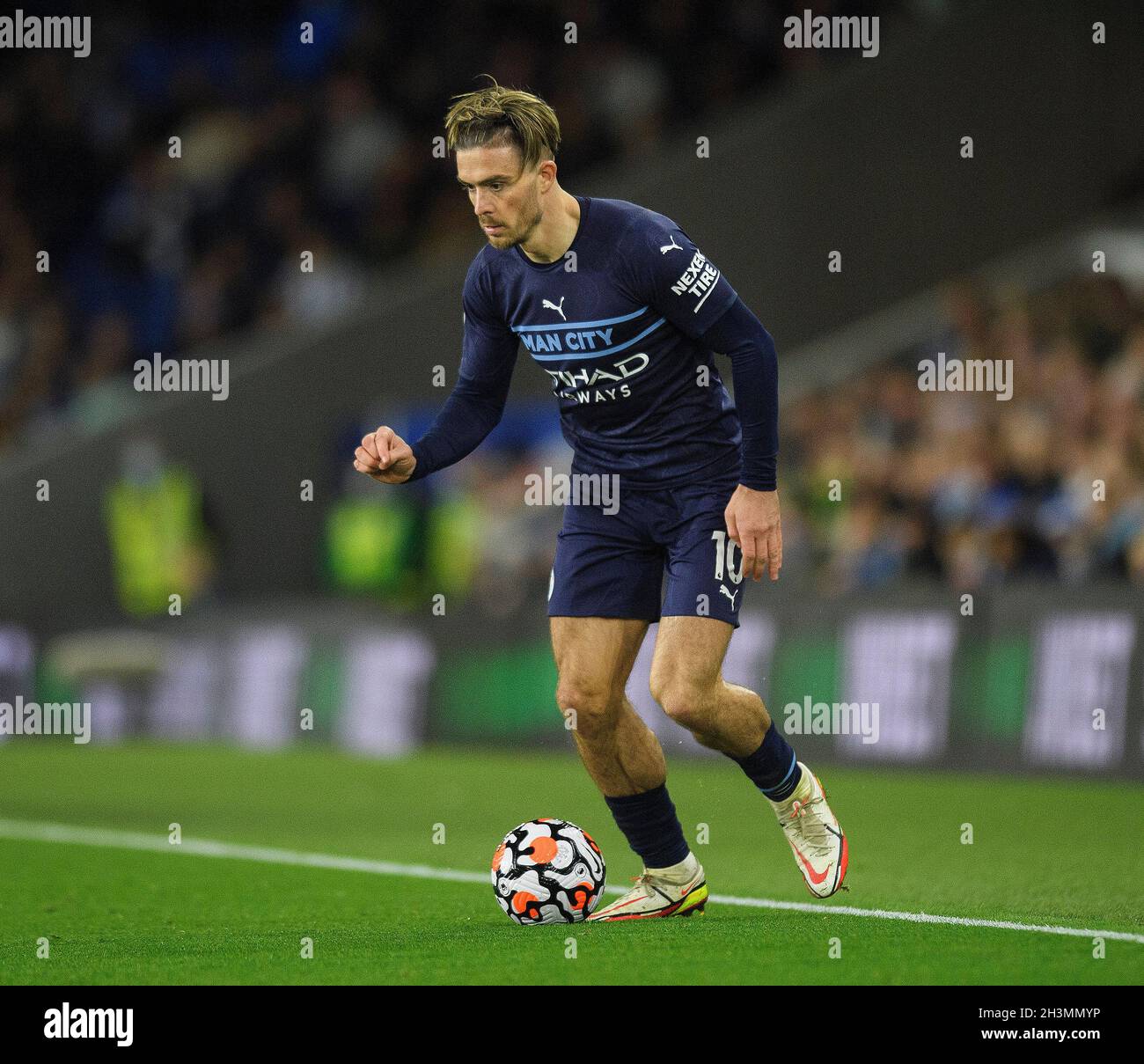 Jack Grealish von Manchester City während des Spiels im Amex Stadium, Brighton. Picture : Mark Pain / Alamy Stockfoto