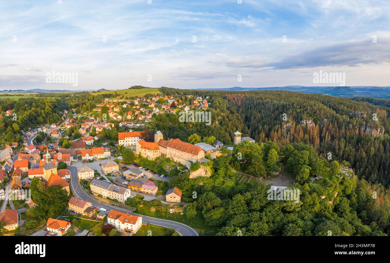 Schloss Hohnstein Sachsen Elbsandsteingebirge Stockfoto