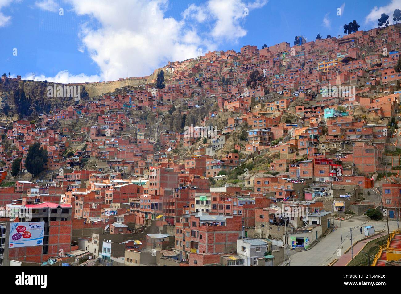 El Alto, La Paz, Bolivien. Panoramablick. Stockfoto