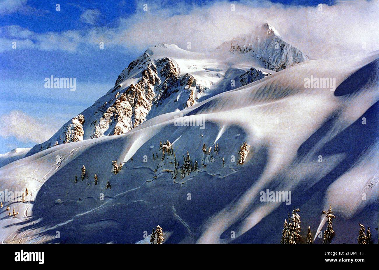 Mount Baker, Winterlandschaft, North Cascades National Park, Washington Stockfoto