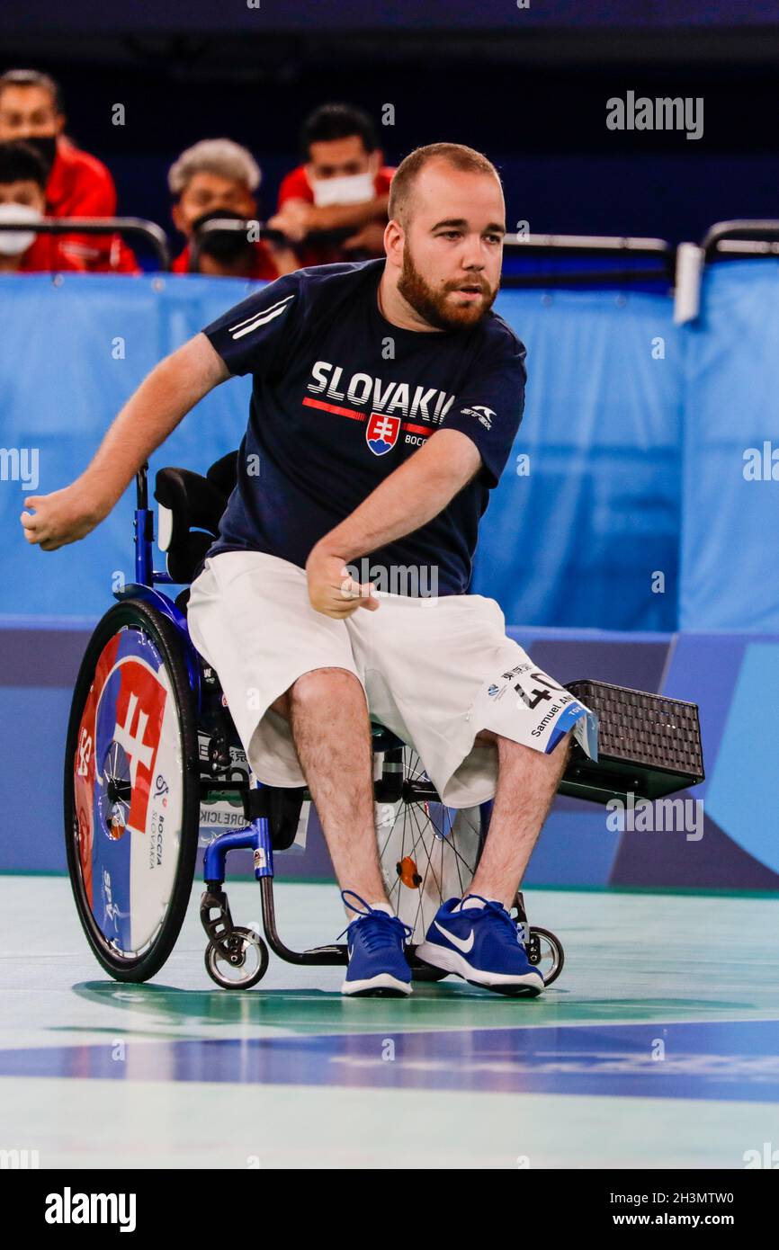 Tokio, Japan, 30. August 2021, Tokio 2020 Paralympische Spiele, Boccia-Turnier. Samuel Andrejci Stockfoto