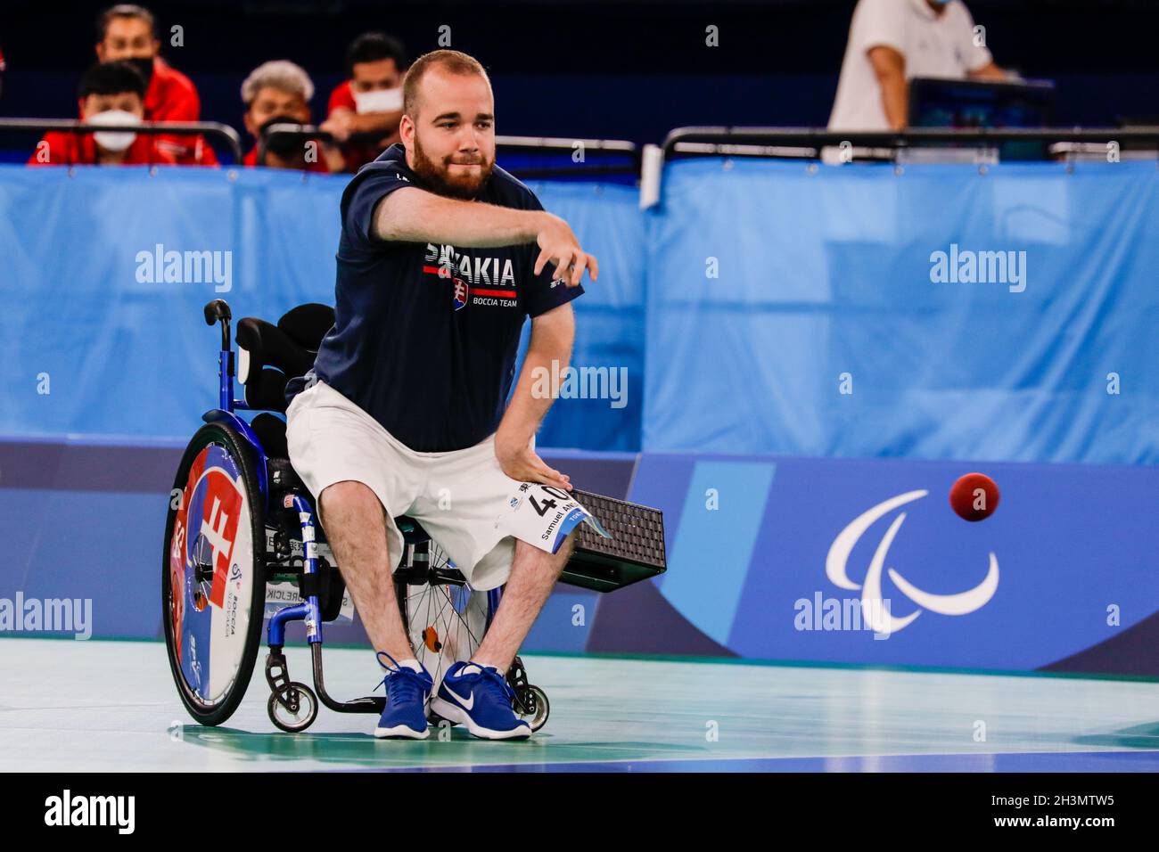 Tokio, Japan, 30. August 2021, Tokio 2020 Paralympische Spiele, Boccia-Turnier. Samuel Andrejci Stockfoto