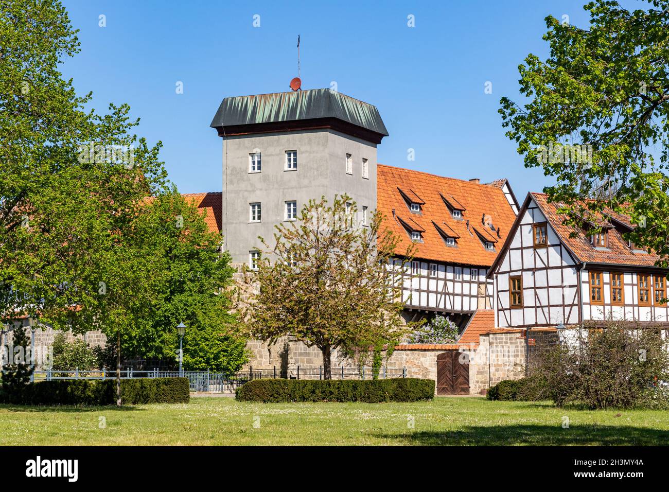 Bilder aus der historischen Quedlinburg Stockfoto