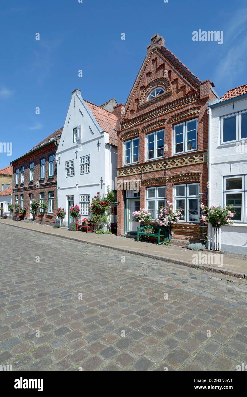 Friedrichstadt in Nordfriesland, Nordsee, Schleswig-Holstein, Deutschland Stockfoto