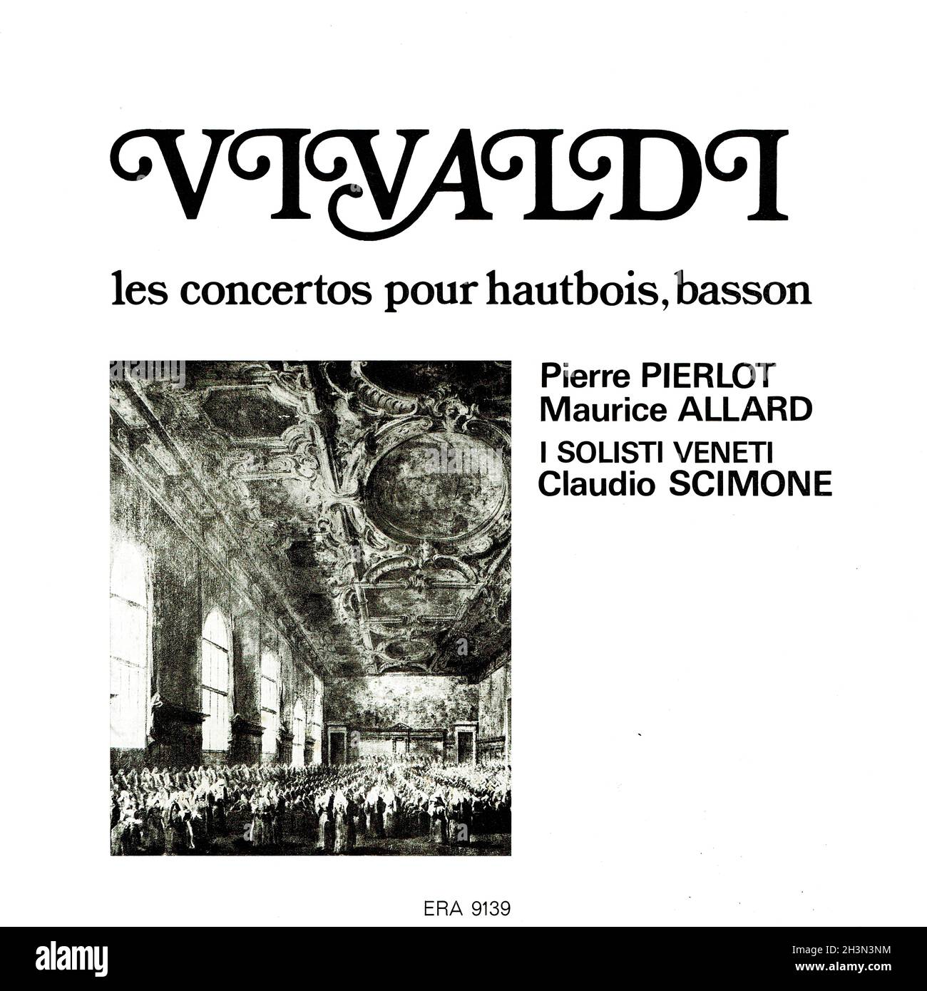 Vivaldi Oboe Concerti â€¢ Fagott Concerti - Allard Pierlot Scimone Erato 3 - Klassische Musik Vintage Vinyl Schallplatte Stockfoto