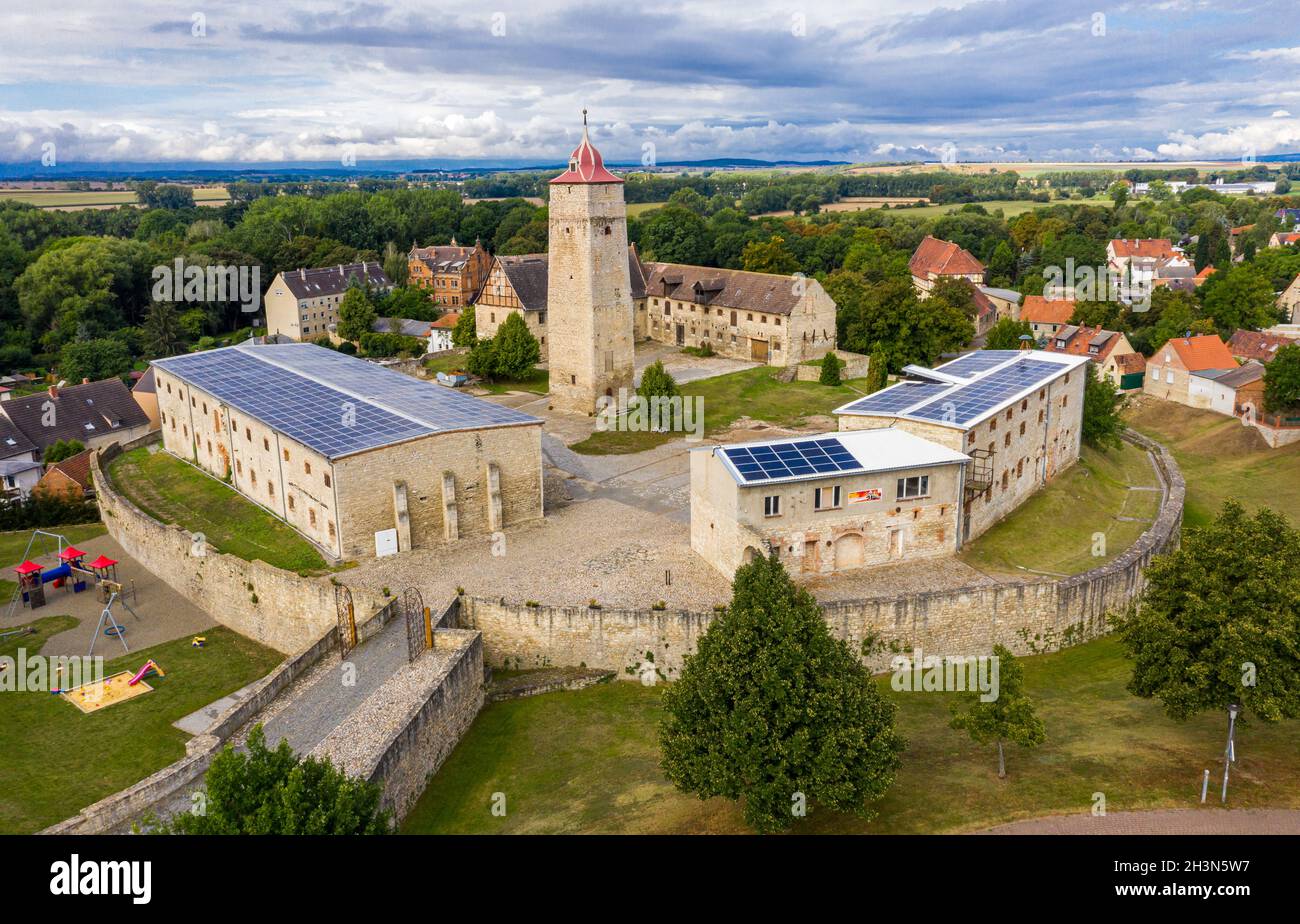 Schloss hausneindorf Schlosskomplex Stockfoto