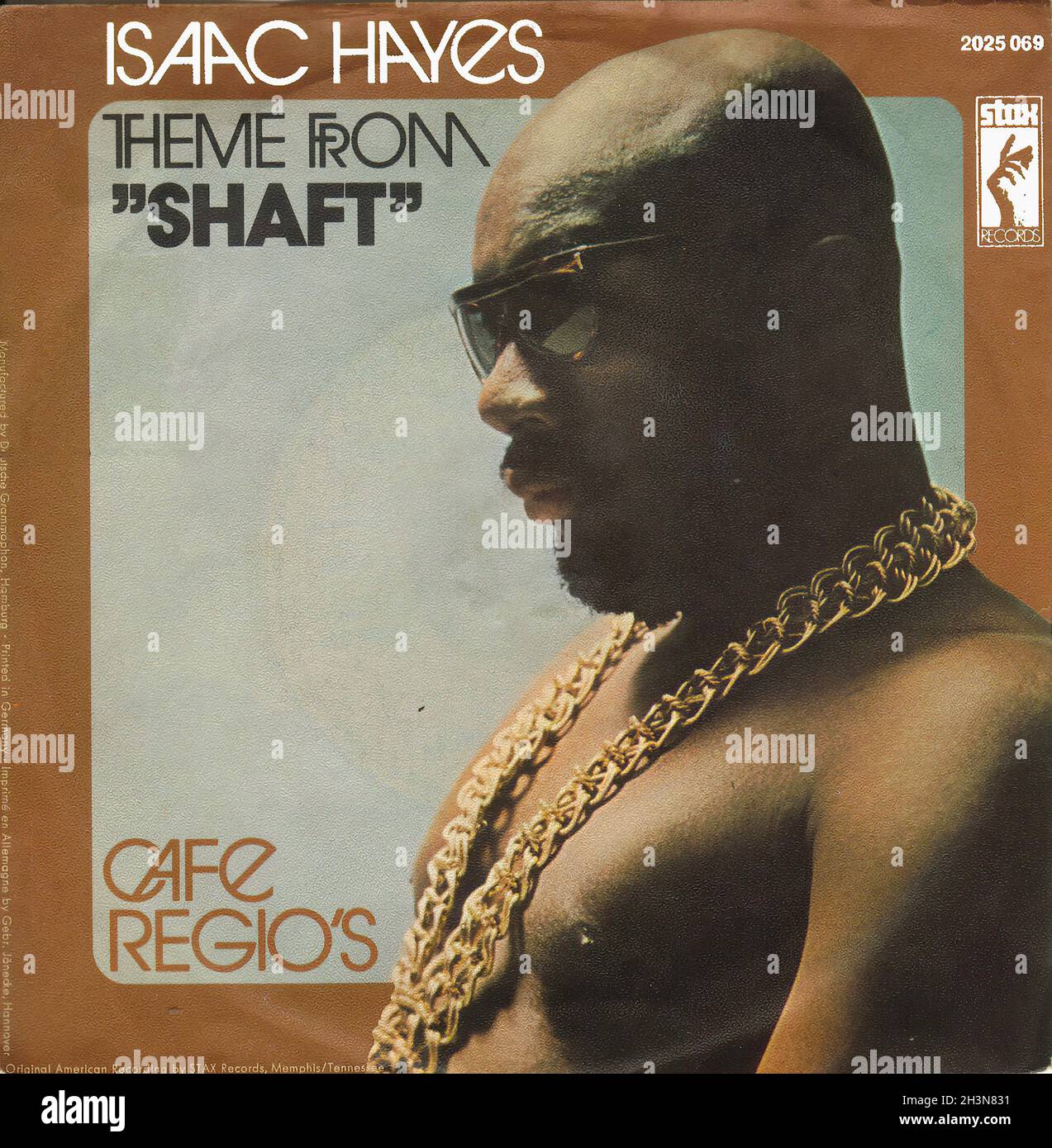Vintage Vinyl Aufnahmen - Shaft - Hayes, Isaac - Thema aus Shaft - D - 1971 02 Stockfoto