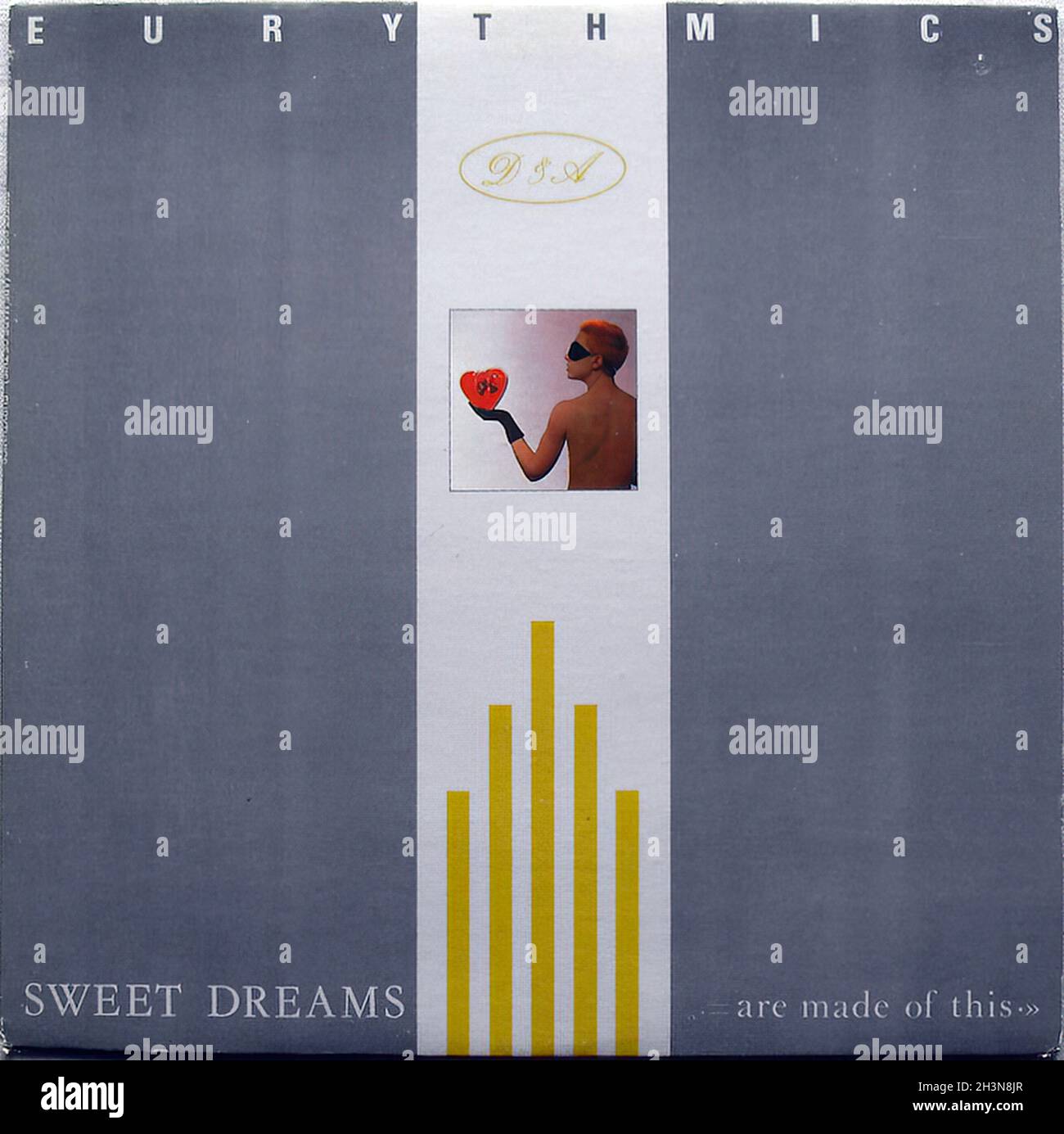 1982 Eurythmics Sweet Dreams LP Annie Lennox Record Dave Stewart 80s Original Vintage Vinyl Album Stockfoto