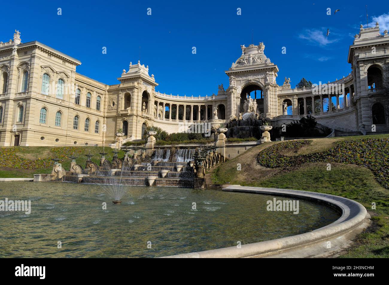 Palais Longchamp, berühmtes historisches Gebäude in Marseille, Frankreich Stockfoto