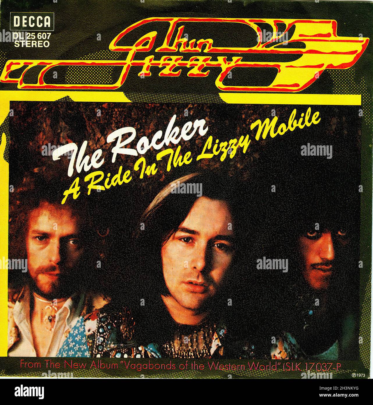 Vintage Vinyl Recording - Thin Lizzy - 5 - The Rocker - D - 1973 Stockfoto