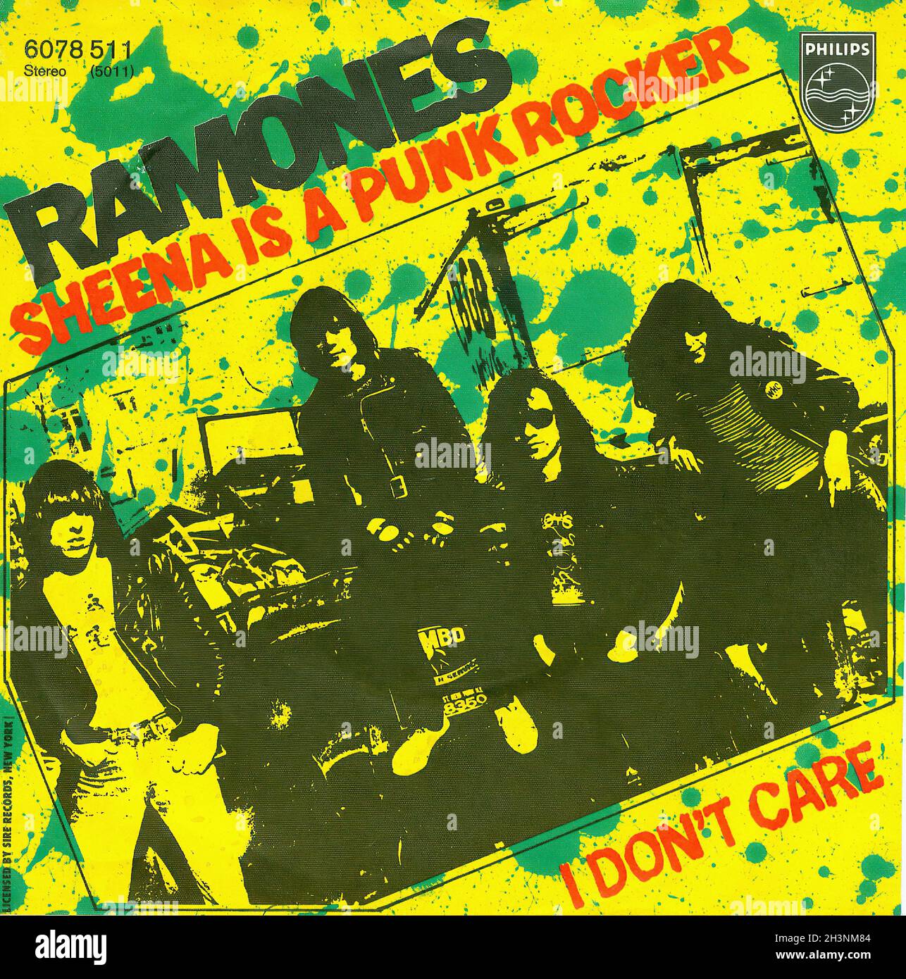 Vintage Vinyl Recording - Ramones, The - Sheena ist Ein Punk Rocker - D - 1977 02 Stockfoto