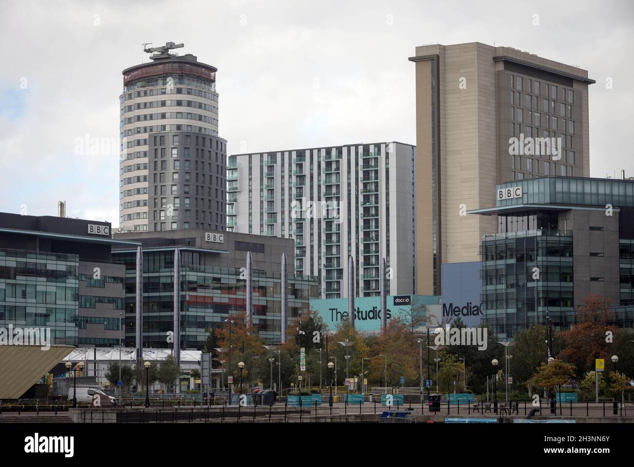 Medienstadt, Salford Quays, Greater Manchester Stockfoto