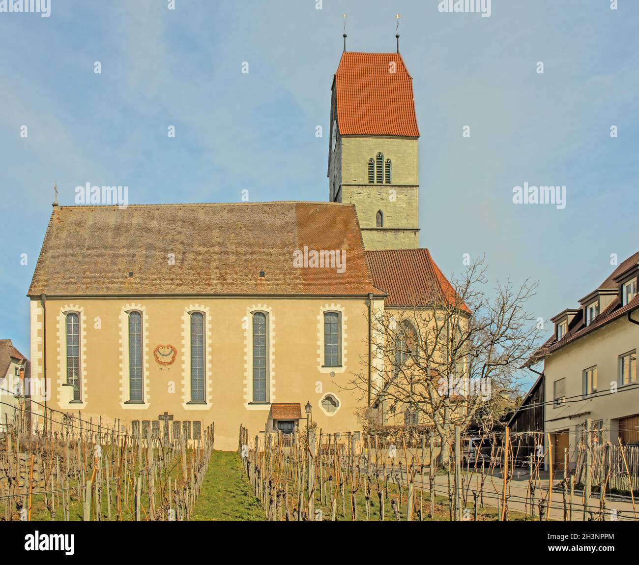 Katholische Kirche St. Johann Baptist Hagnau Stockfoto