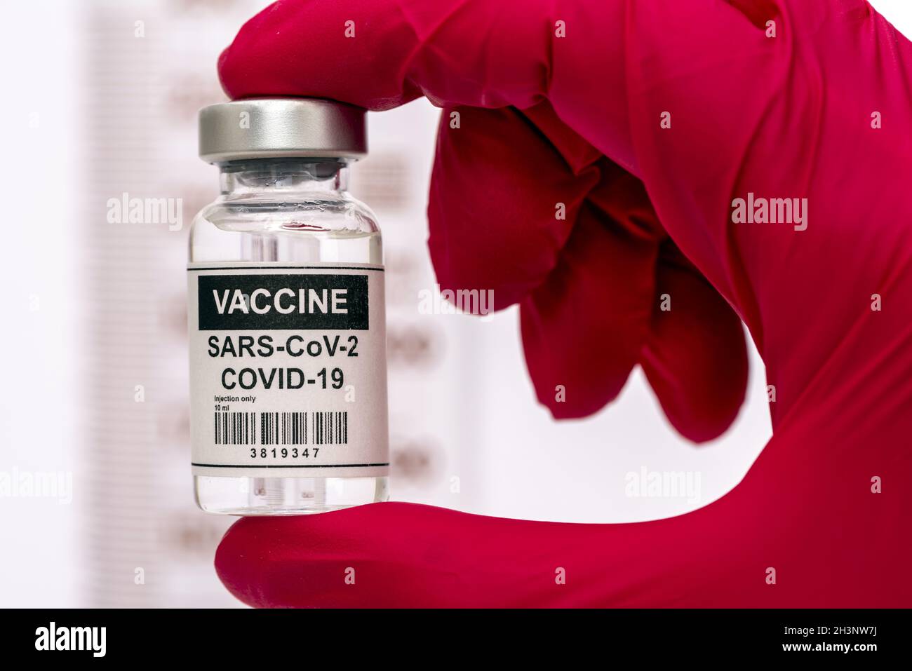 Impfung gegen das COVID-19-Virus Stockfoto