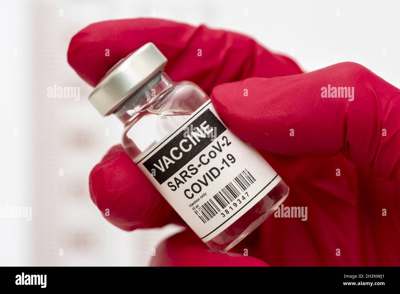 Impfung gegen das COVID-19-Virus Stockfoto