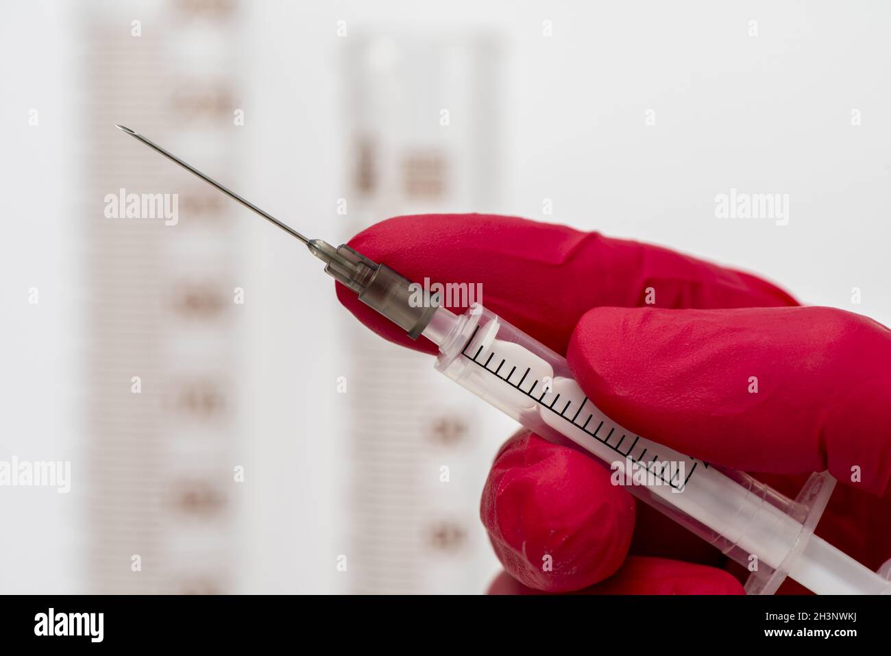 Impfung gegen das COVID-19-Virus Stockfoto