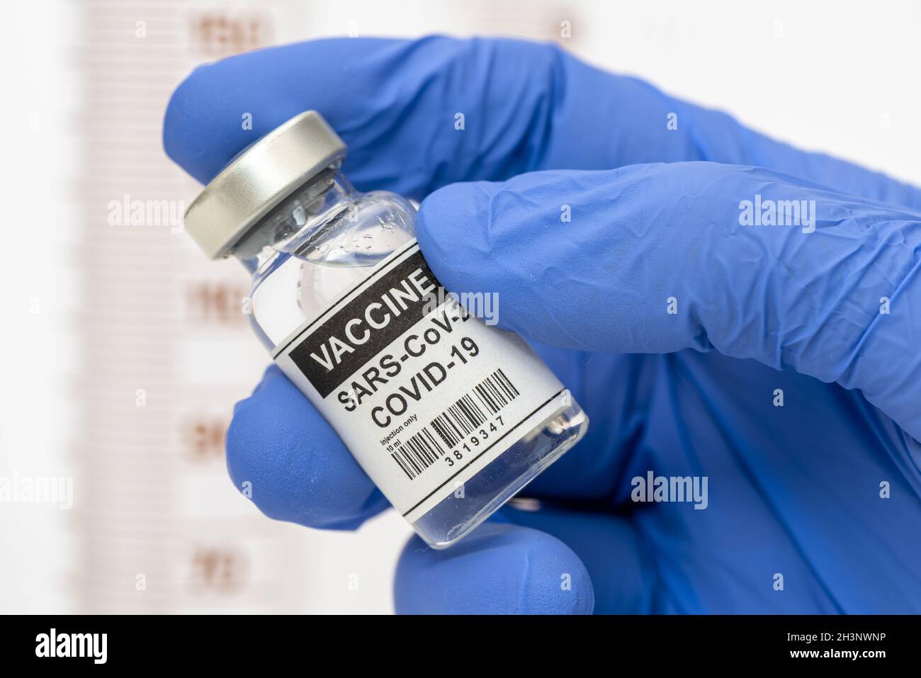 Impfung gegen das COVID-19-Virus Stockfoto