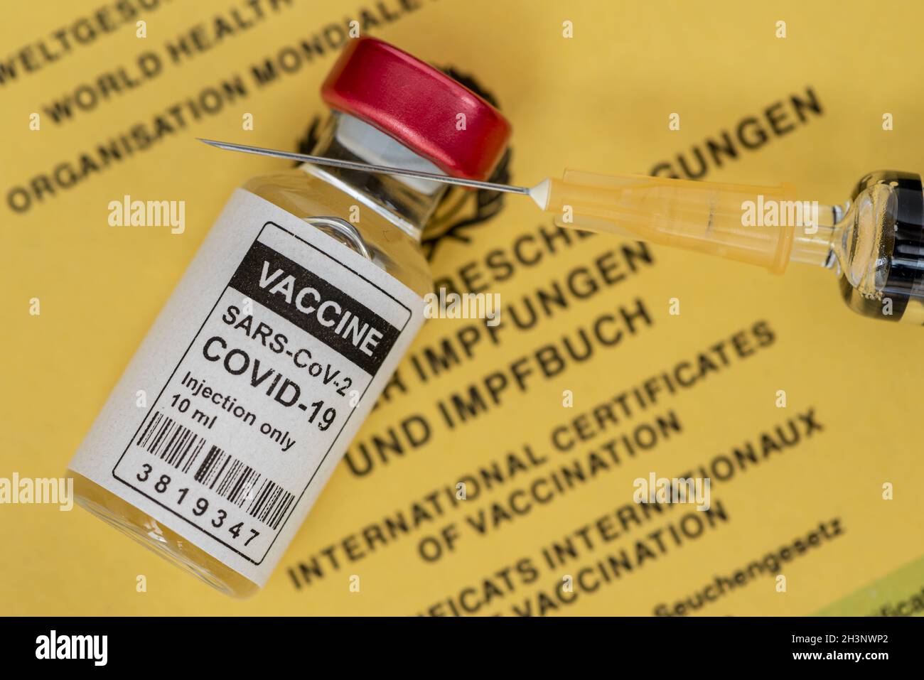 Impfung gegen das COVID-19-Virus Stockfoto