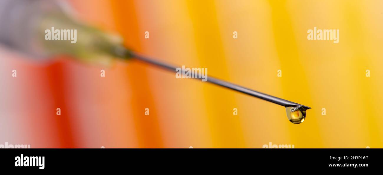 Impfstoff gegen Covid-19-Virusinfektion Stockfoto