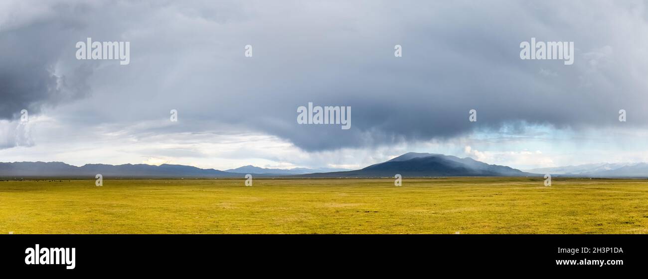Landschaft vor dem Sturm Stockfoto