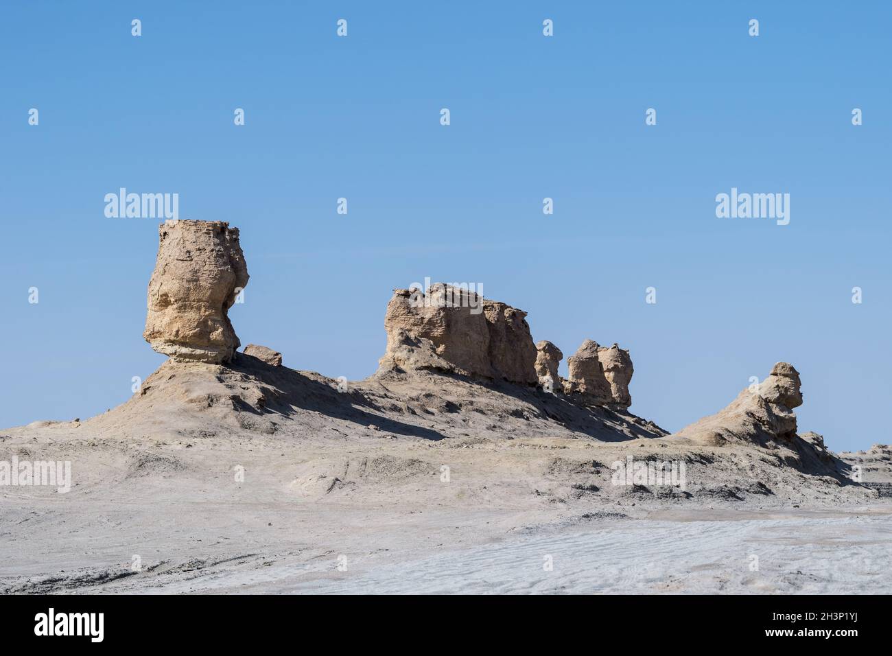 Wind Erosion Geländelandschaft Stockfoto