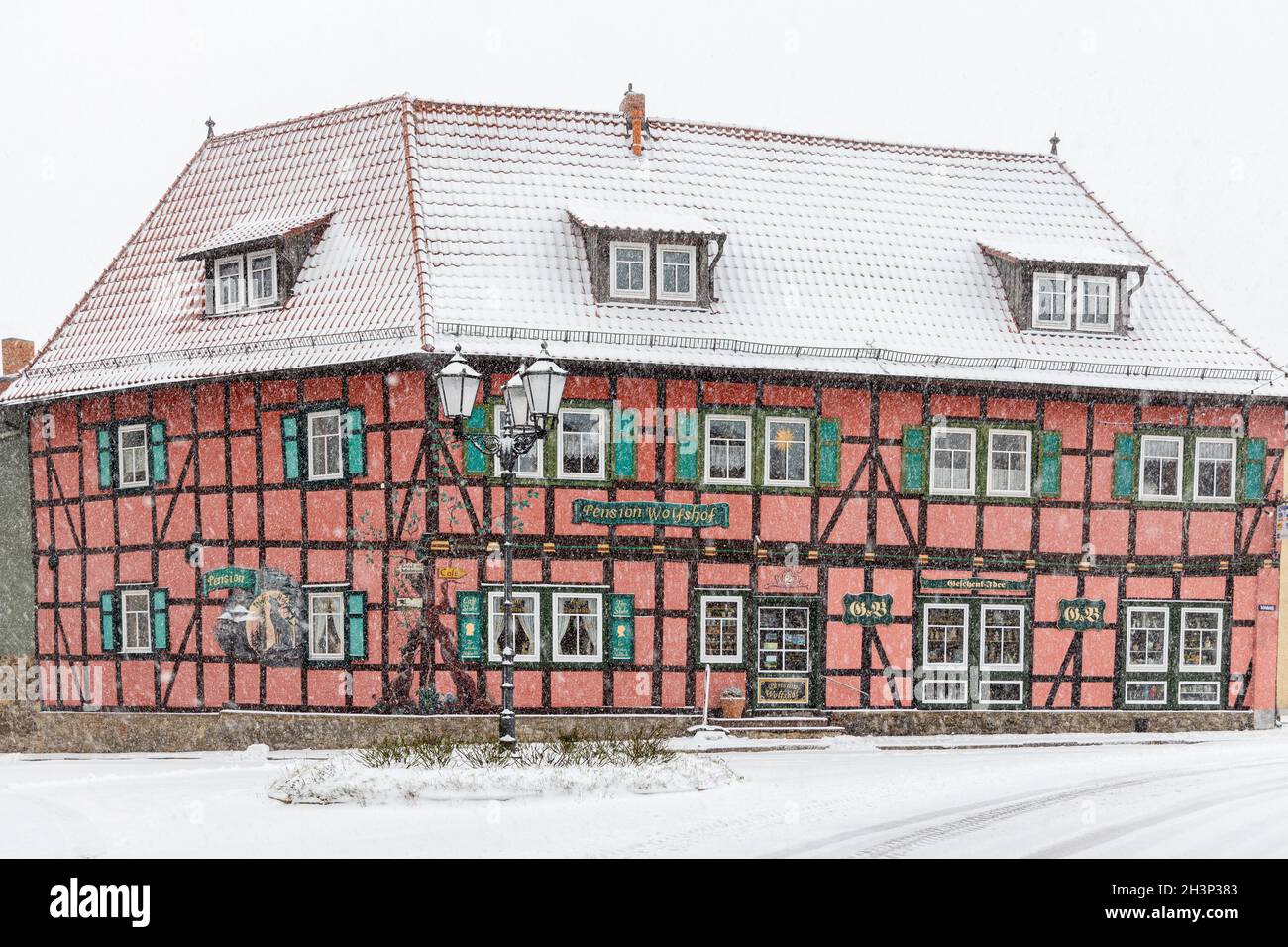 Impressionen von der Harzgerode Pension Wolfshof Stockfoto