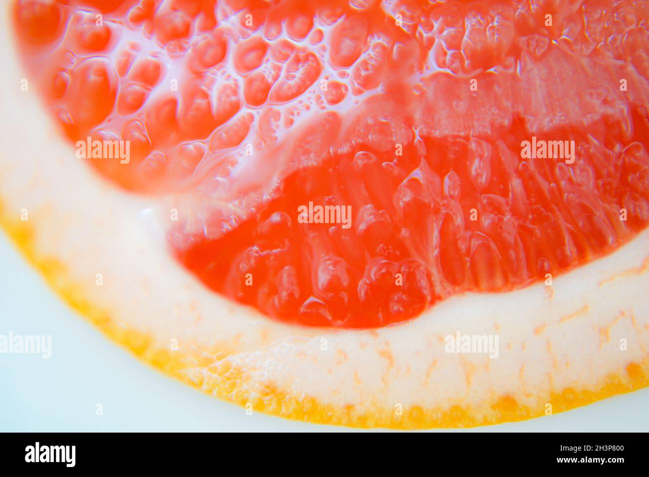 Rosa Grapefruit Fleisch und Haut Stockfoto