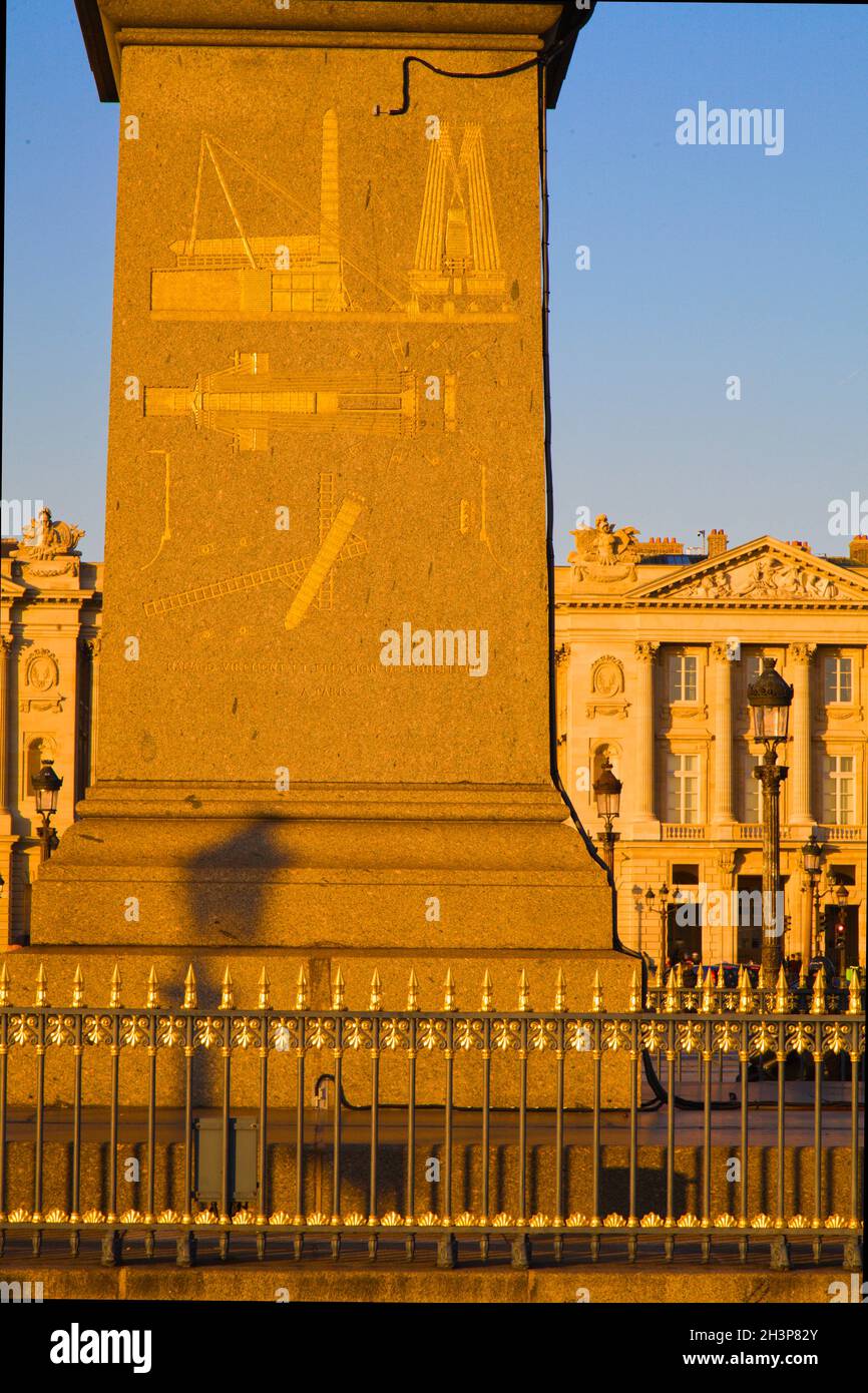 Frankreich, Paris, Place de la Concorde, Obelisque Stockfoto