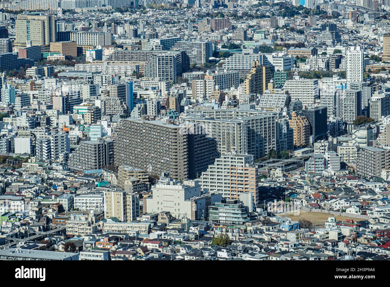 Skyline von Tokio vom Observatorium Sunshine aus gesehen 60 Stockfoto