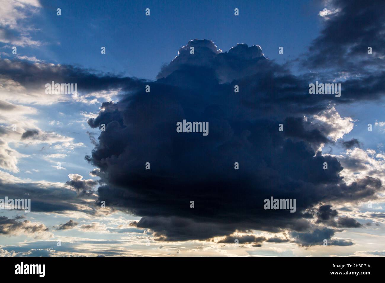 Textur Himmel dunkle Wolke Stockfoto