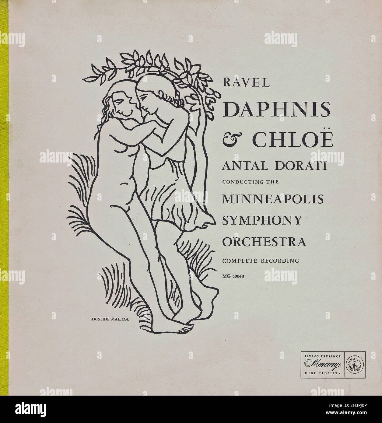 Ravel Daphnis Chloe - Dorati Mercury - Klassische Musik Vintage Vinyl Schallplatte Stockfoto