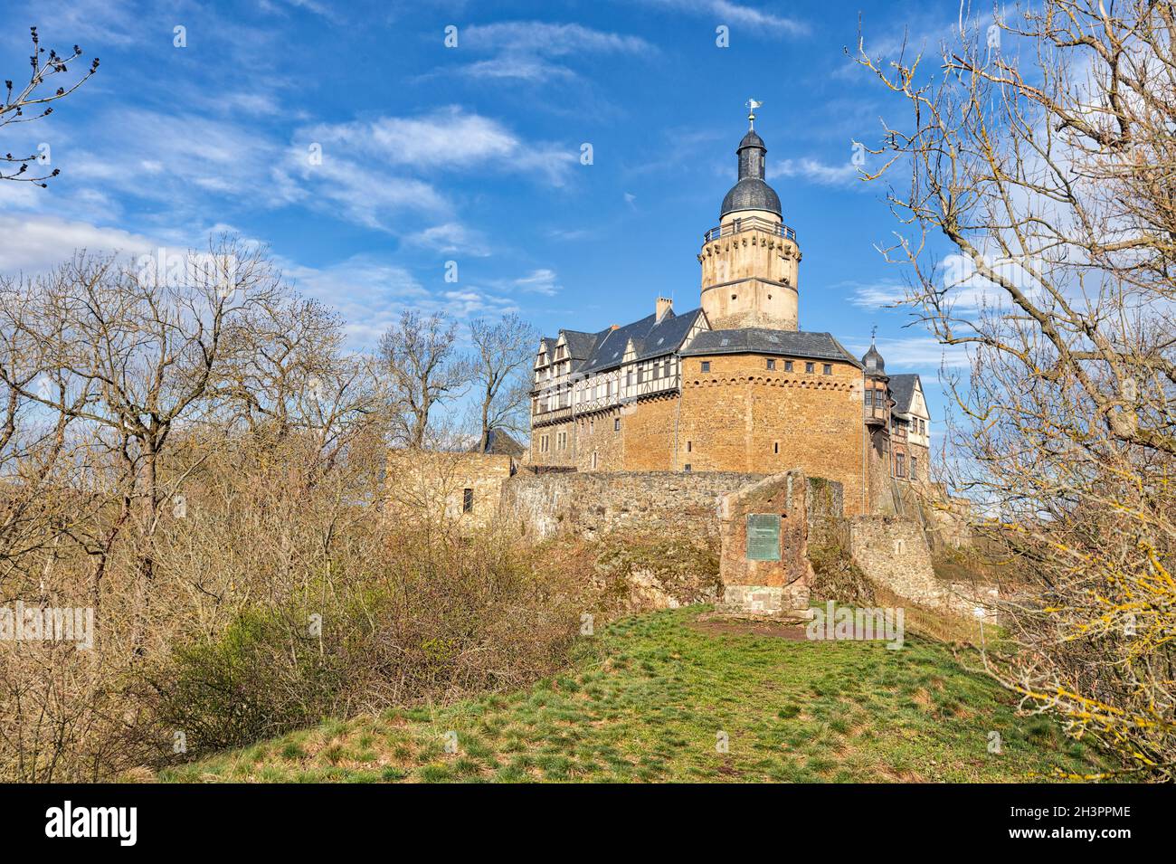 Burg Falkenstein im Harz Stockfoto