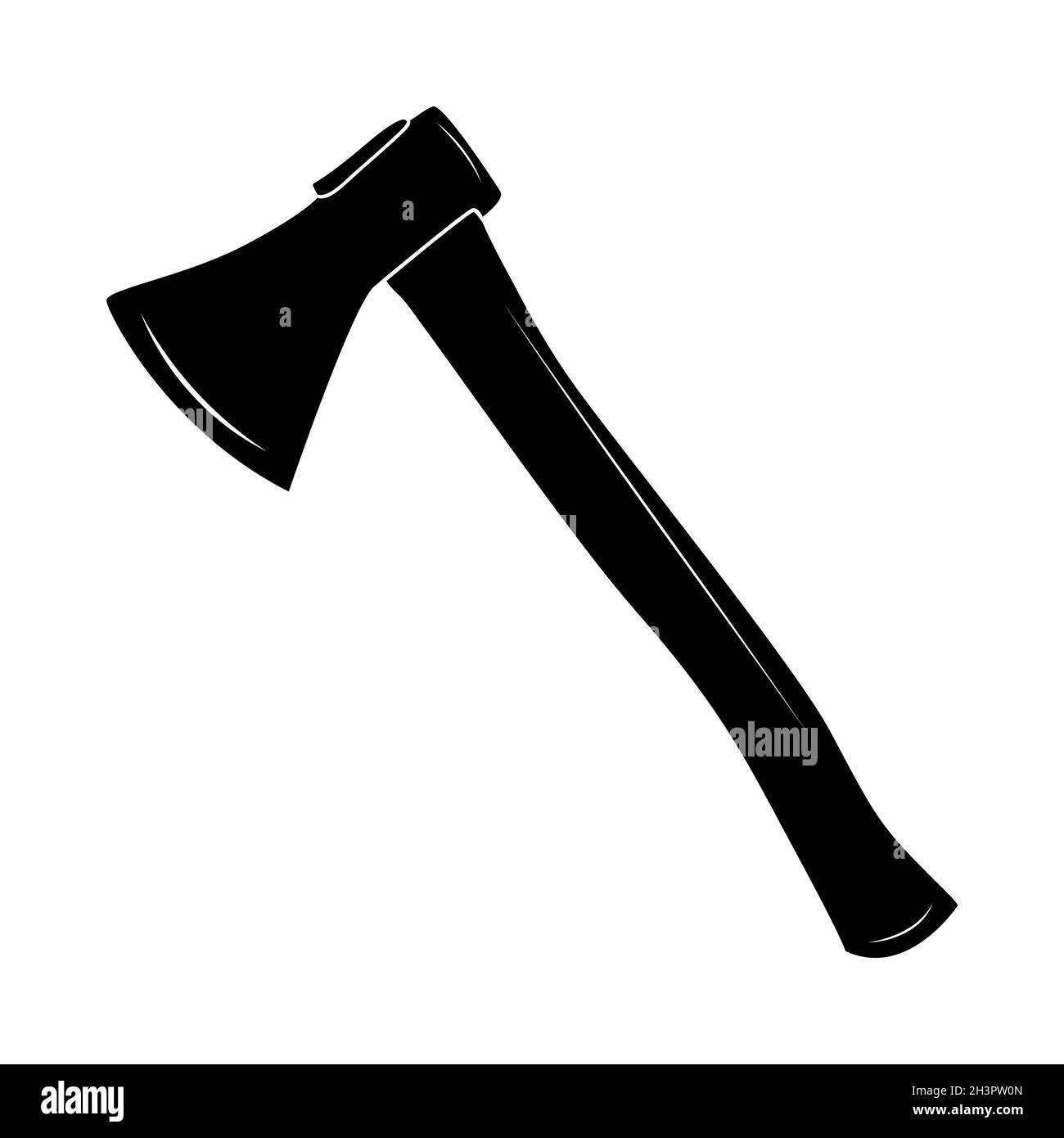 AX-Symbol auf weißem Hintergrund isoliert.Lumberjack schwarz Beil  Silhouette.Meißel oder Axt Symbol.Camping, Hacken, Cutter-Tool.Stock  Vektor-Illustration Stock-Vektorgrafik - Alamy