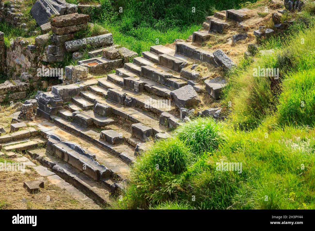 Alte Sparta Ruinen, Peloponnes, Griechenland Stockfoto
