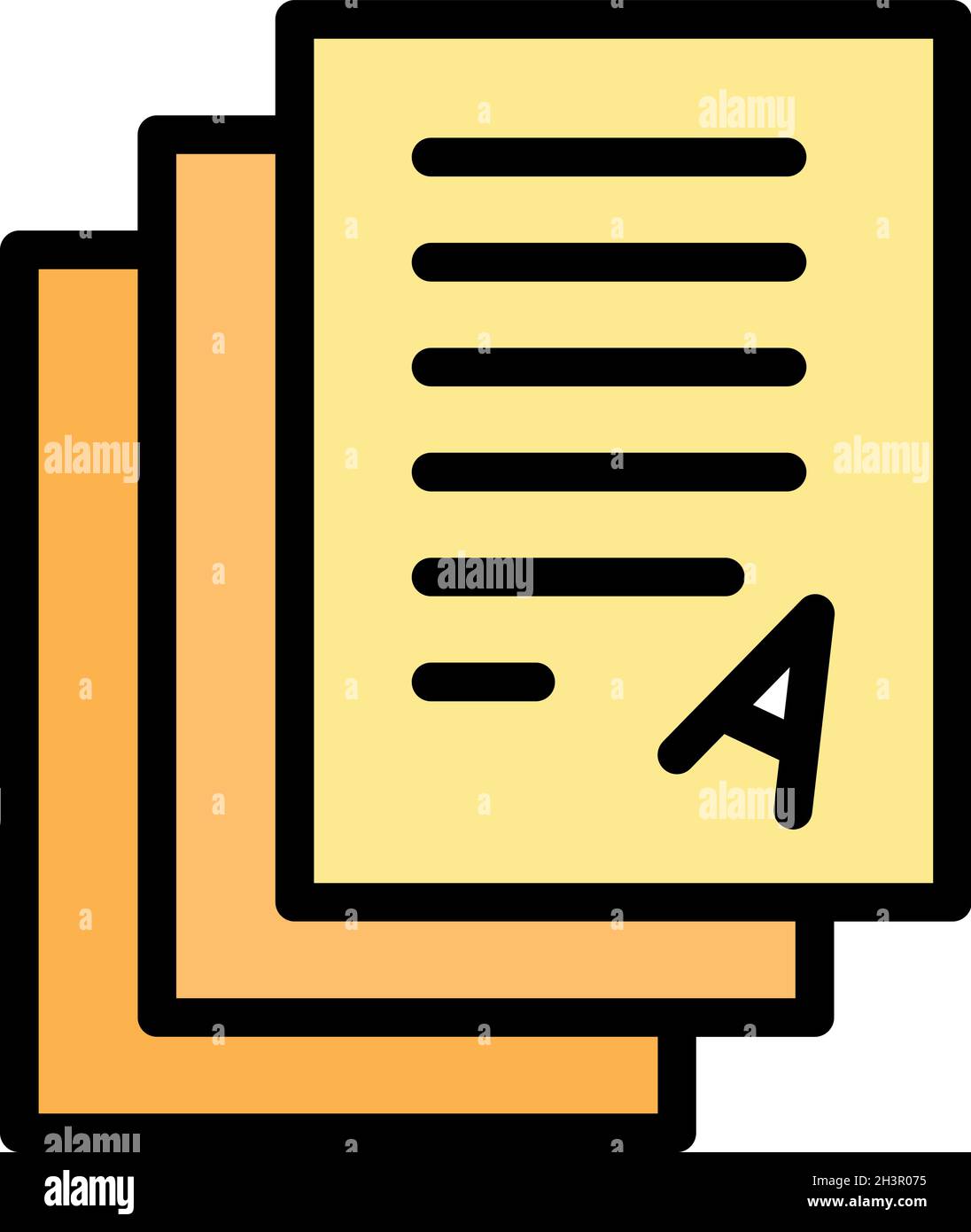 Symbol für inklusive Bildungstest. Umriss einschließlich Bildung Test Vektor Symbol Farbe flach isoliert Stock Vektor