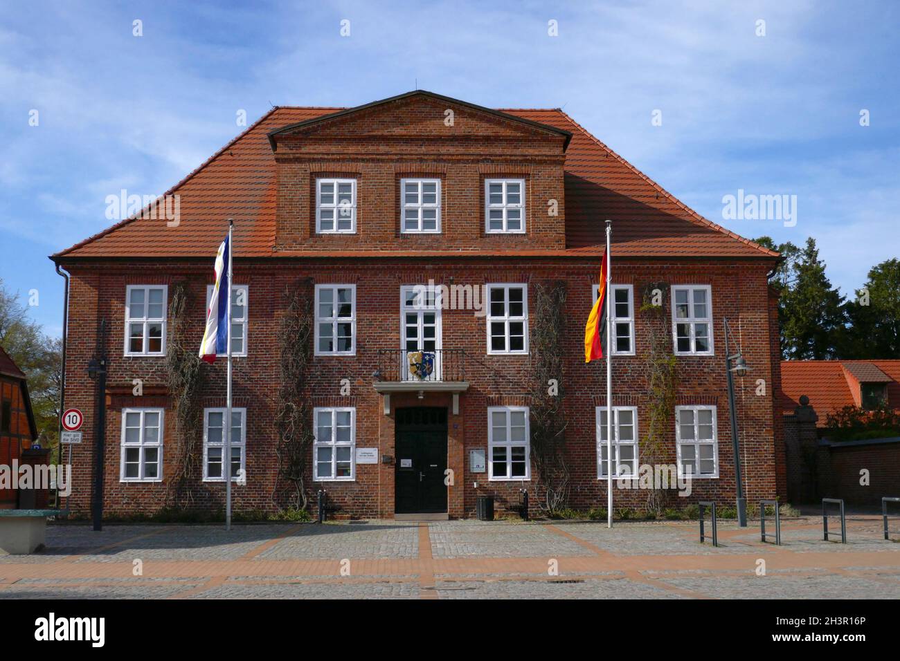 Rathaus Ludwigslust Stockfoto