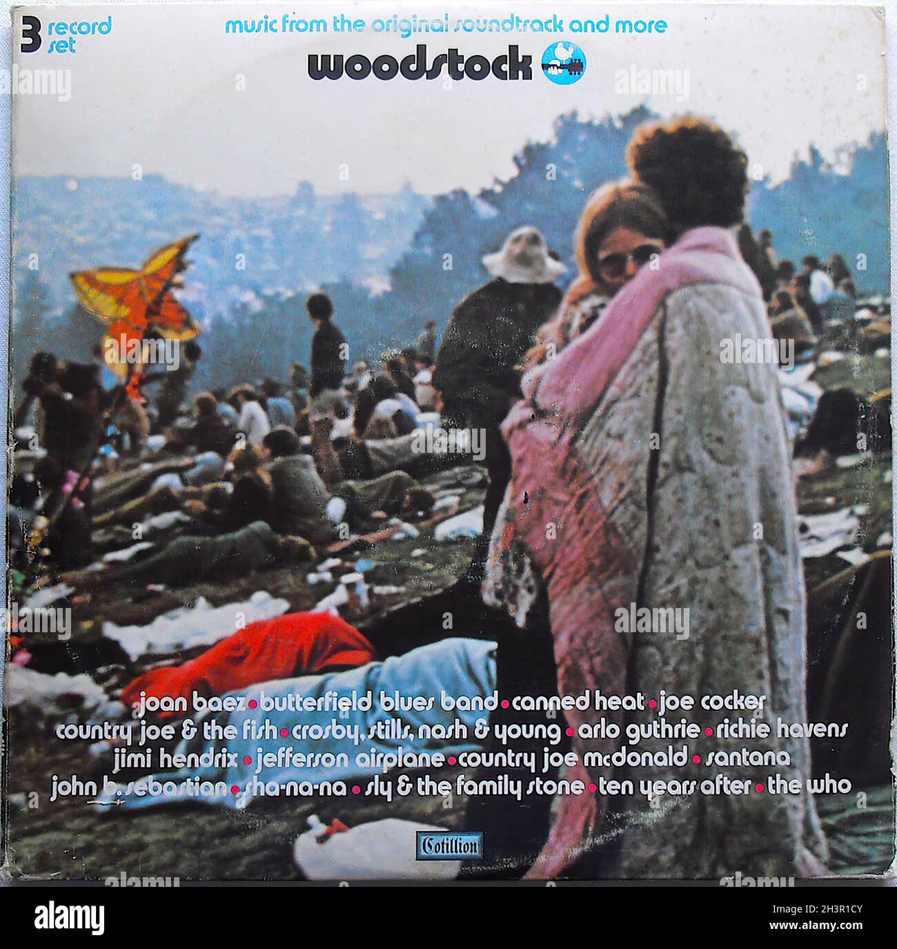 1969 Woodstock Concert LP 1970er Original Vintage Vinyl Album A Stockfoto