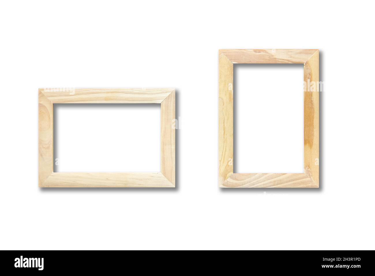 Wooden picture frames picture frame Ausgeschnittene Stockfotos und -bilder  - Alamy