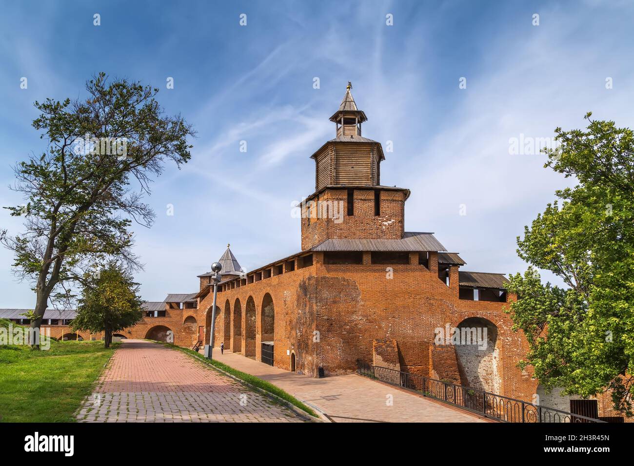 Uhrturm, Kreml Nischni Nowgorod, Russland Stockfoto