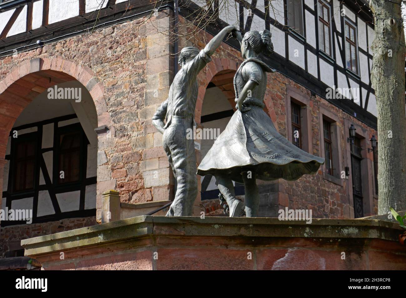 Historische Altstadt von Schlitz Stockfoto