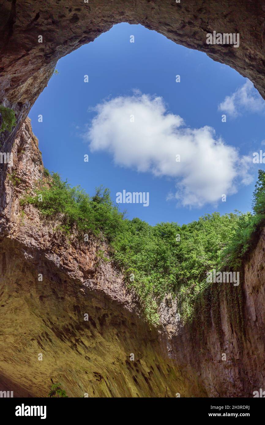 Devetashka Höhle in Bulgarien, Innenansicht Stockfoto