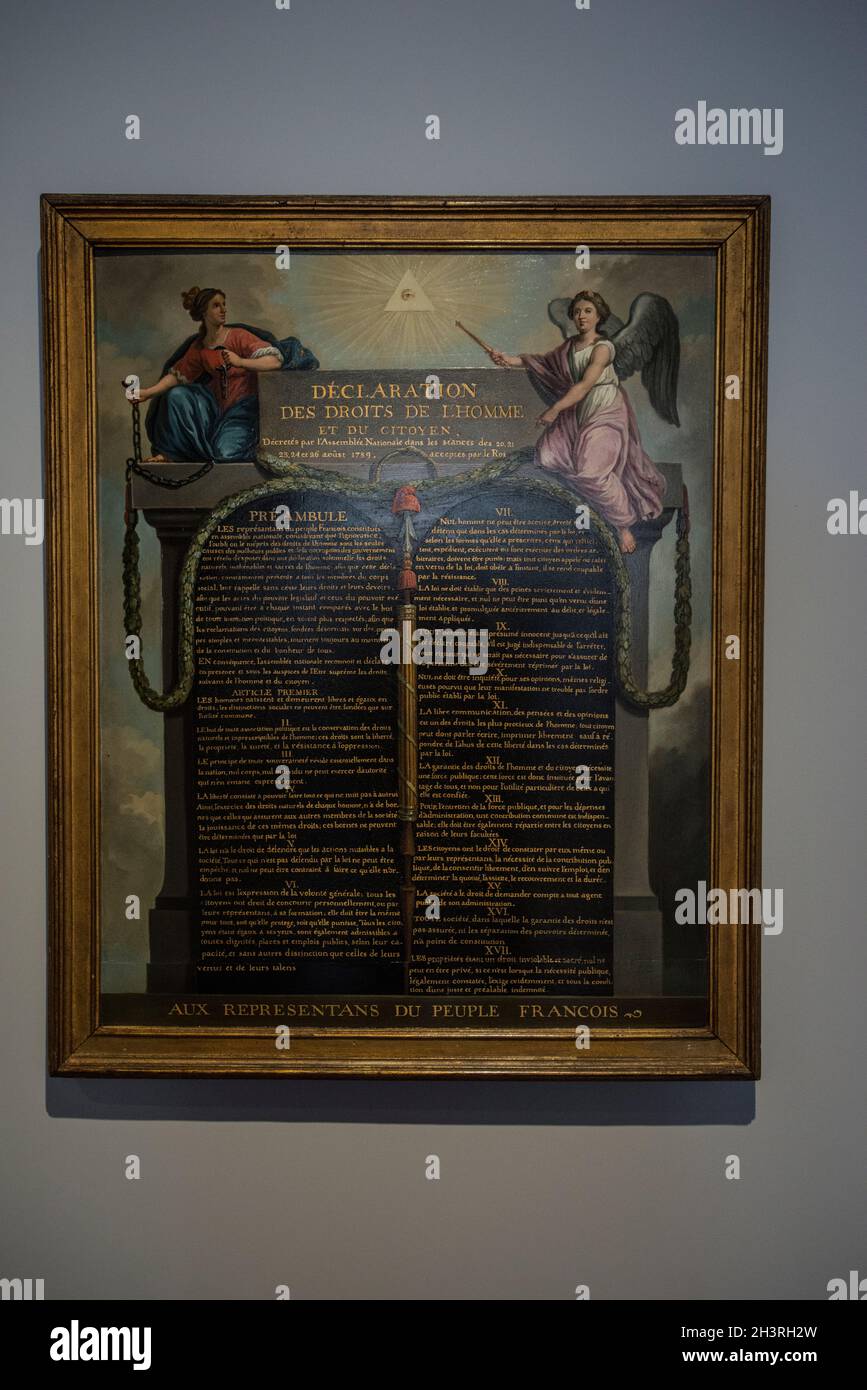 Erklärung Der Menschen Und Bürgerrechte 1789 Erklärung der Menschen- und Bürgerrechte, gemalt von Le Barbier